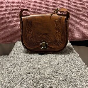 Vintage Brown Leather Women Bag